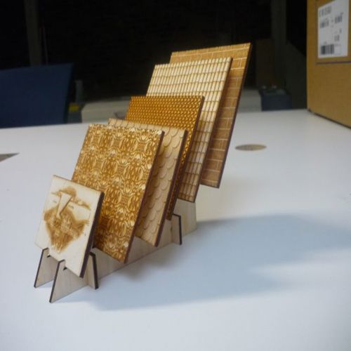 طرح برش لیزری صفحه چوبی پایه - laser cut wooden plate stand - برای دستگاه CNC چوب و لیزر (سی ان سی)