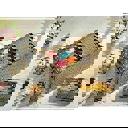 طرح جعبه چوبی پازل چای کیسه‌ای برش لیزری - laser cut wooden puzzle tea bag organizer box ve - برای دستگاه CNC چوب و لیزر (سی ان سی)