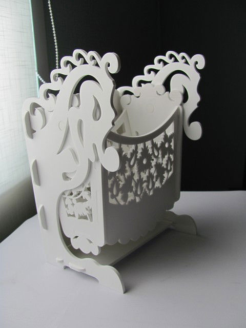 طرح جاقلمی چوبی راکر برش خورده با لیزر پوشش - laser cut wooden rocker pen holder ve - برای دستگاه CNC چوب و لیزر (سی ان سی)