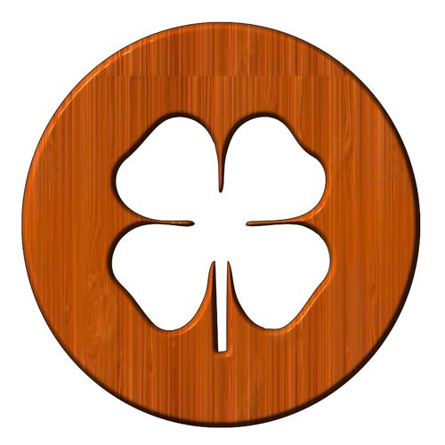طرح زیرلیوانی چوبی طرح شبدر سنت پاتریک با برش لیزری - laser cut wooden shamrock st patrick day cup coaster ve - برای دستگاه CNC چوب و لیزر (سی ان سی)