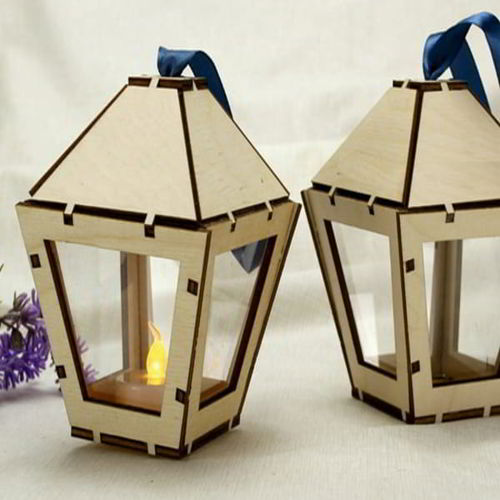 طرح فانوس چوبی کوچک برش لیزری چراغ چوبی قدیمی طرح - laser cut wooden small lantern wooden old lamp layout - برای دستگاه CNC چوب و لیزر (سی ان سی)