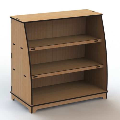 طرح قفسه چوبی برش لیزری قفسه - laser cut wooden storage shelf rack ve - برای دستگاه CNC چوب و لیزر (سی ان سی)