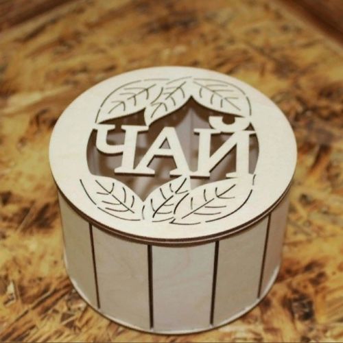 طرح جعبه چای چوبی برش لیزری چای - laser cut wooden tea box tea caddy ve - برای دستگاه CNC چوب و لیزر (سی ان سی)