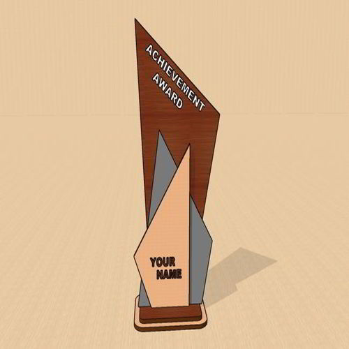 طرح جایزه برش لیزری چوبی جایزه - laser cut wooden trophy award ve - برای دستگاه CNC چوب و لیزر (سی ان سی)