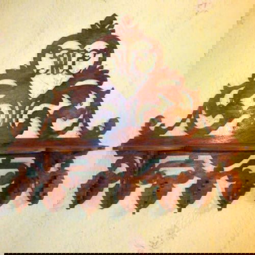 طرح قفسه دیواری چوبی قدیمی برش لیزری قاب - laser cut wooden vintage wall shelf ve - برای دستگاه CNC چوب و لیزر (سی ان سی)