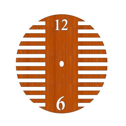 طرح ساعت دیواری چوبی برش لیزری صنایع دستی هزینه - laser cut wooden wall clock craft ve - برای دستگاه CNC چوب و لیزر (سی ان سی)