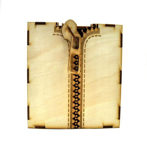 طرح جعبه زیپ چوبی برش لیزری - laser cut wooden zipper box ve - برای دستگاه CNC چوب و لیزر (سی ان سی)
