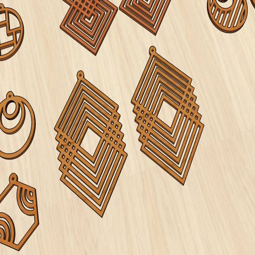طرح laser-cut-wood-geometric-lines-shape-with-cutouts-dangle-earring-jewelry-blanks-shape-crafts-ve