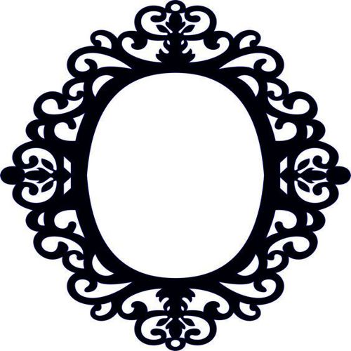 طرح آینه چوبی برش لیزری قاب گلدار قاب - laser cut wood mirror floral frame - برای دستگاه CNC چوب و لیزر (سی ان سی)