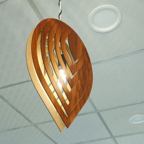 طرح چراغ آویز چوبی برش لیزری لامپ - laser cut wood pendant lamp - برای دستگاه CNC چوب و لیزر (سی ان سی)