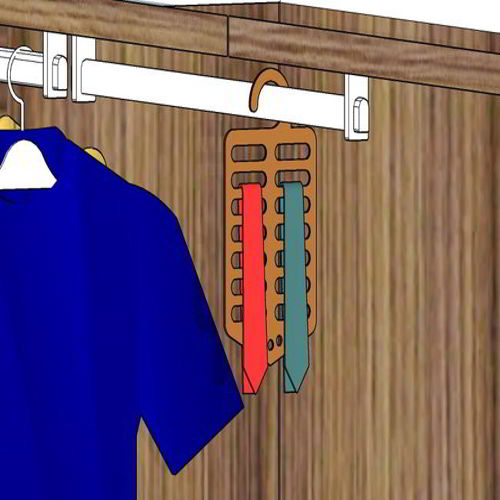 طرح نگهدارنده کراوات چوبی برش لیزری - laser cut wood tie holder - برای دستگاه CNC چوب و لیزر (سی ان سی)