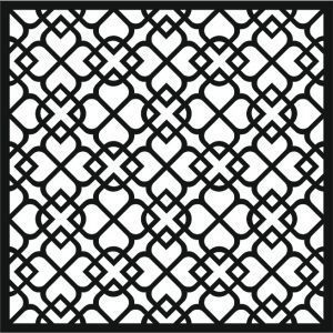 طرح برش لیزری آهن فرفورژه الگو - laser cut wrought iron pattern - برای دستگاه CNC چوب و لیزر (سی ان سی)
