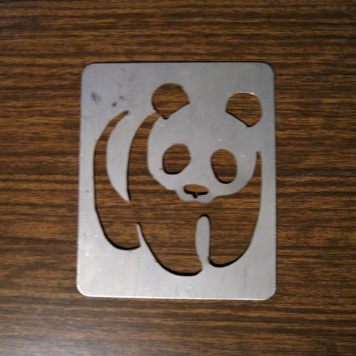 طرح برش لیزری wwf panda - laser cut wwf panda ve - برای دستگاه CNC چوب و لیزر (سی ان سی)
