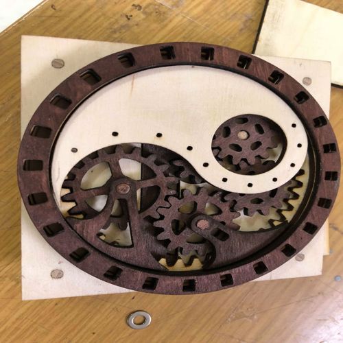 طرح laser cut ying yang bo - laser cut ying yang box - برای دستگاه CNC چوب و لیزر (سی ان سی)
