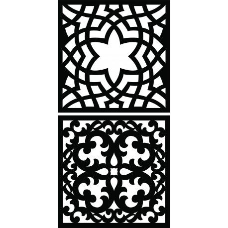 طرح لیزر پلاسما روتر فیبر گریل الگوی d - laser plasma router fiber grille pattern d15 - برای دستگاه CNC چوب و لیزر (سی ان سی)