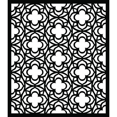 طرح روتر لیزر پلاسما گلدار گریل طراحی - laser plasma router floral grill design 225 - برای دستگاه CNC چوب و لیزر (سی ان سی)