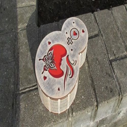 طرح برش چوب با لیزر جعبه گرد - laser wood cut box rounded - برای دستگاه CNC چوب و لیزر (سی ان سی)