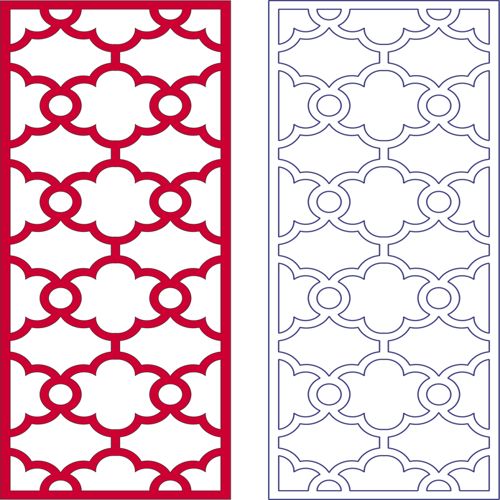 طرح الگوی مشبک - lattice pattern - برای دستگاه CNC چوب و لیزر (سی ان سی)
