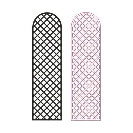 طرح صفحه نمایش الگو با حریم خصوصی شبکه - lattice privacy screen pattern - برای دستگاه CNC چوب و لیزر (سی ان سی)