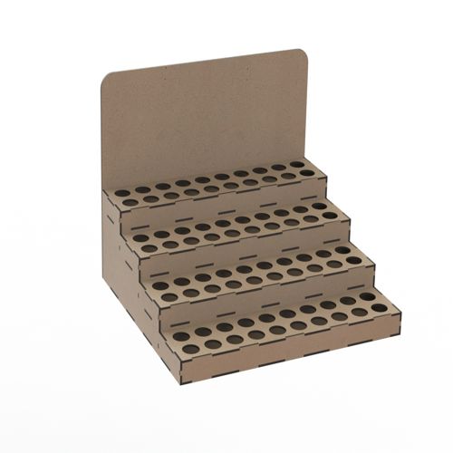 طرح برای برش لیزری سازمان برای مدل رنگ - layout for laser cutting organizer for model paints ve - برای دستگاه CNC چوب و لیزر (سی ان سی)