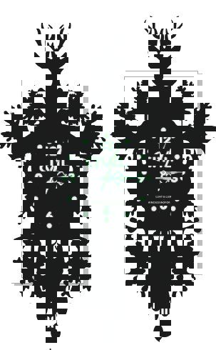 طرح ساعت گوزن برای برش لیزری - layout of deer watch for laser cutting ve - برای دستگاه CNC چوب و لیزر (سی ان سی)