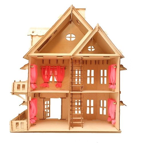 طرح خانه برای عروسک‌ها برای برش لیزری - layout of house for dolls for laser cut ve - برای دستگاه CNC چوب و لیزر (سی ان سی)