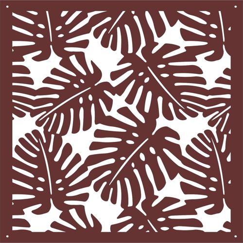 طرح پنجره برگ جالی پنل درز برای برش لیزری - leaf window jali seamless panel for laser cut ve - برای دستگاه CNC چوب و لیزر (سی ان سی)
