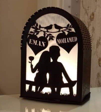 طرح جعبه نور برای برش لیزری - light box for laser cut ve - برای دستگاه CNC چوب و لیزر (سی ان سی)
