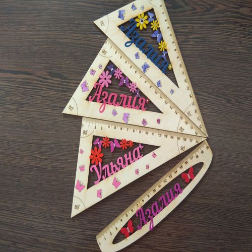 طرح lineyka treugolnik for laser cut - lineyka treugolnik for laser cut ve - برای دستگاه CNC چوب و لیزر (سی ان سی)
