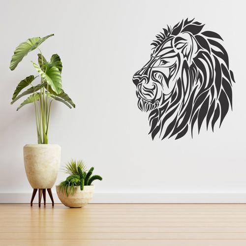 طرح دکور دیواری شیری برای برش لیزری - lion wall decor for laser cutting ve - برای دستگاه CNC چوب و لیزر (سی ان سی)