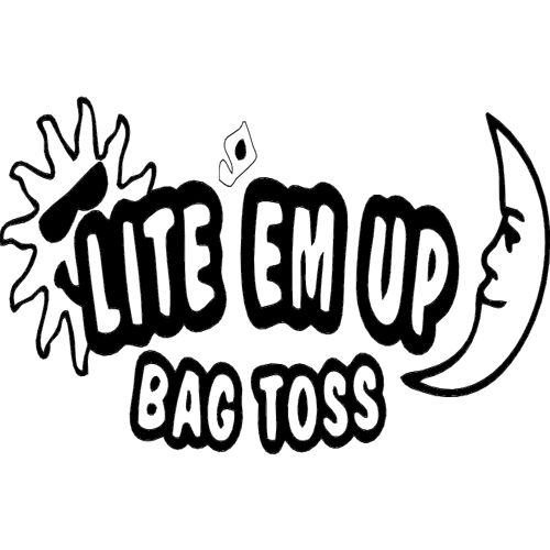 طرح lite em up bag toss logo - lite em up bag toss logo - برای دستگاه CNC چوب و لیزر (سی ان سی)