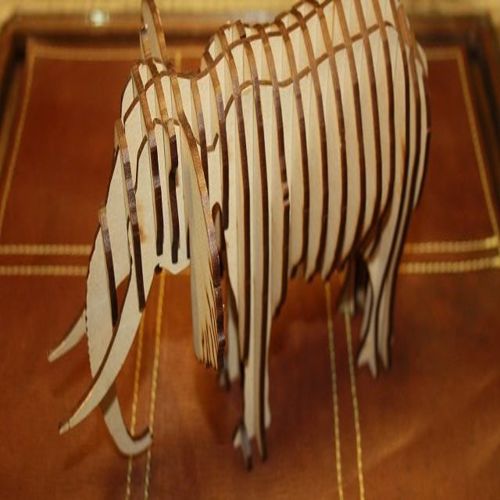 طرح فیل کوچولو برش لیزری - little elephant to laser cut - برای دستگاه CNC چوب و لیزر (سی ان سی)