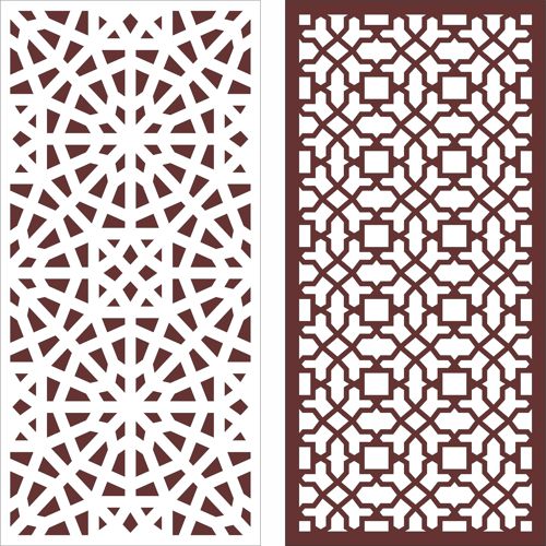 طرح صفحه دیواری اتاق نشیمن برای برش لیزری - living room baffle pattern screen design for laser cut ve - برای دستگاه CNC چوب و لیزر (سی ان سی)