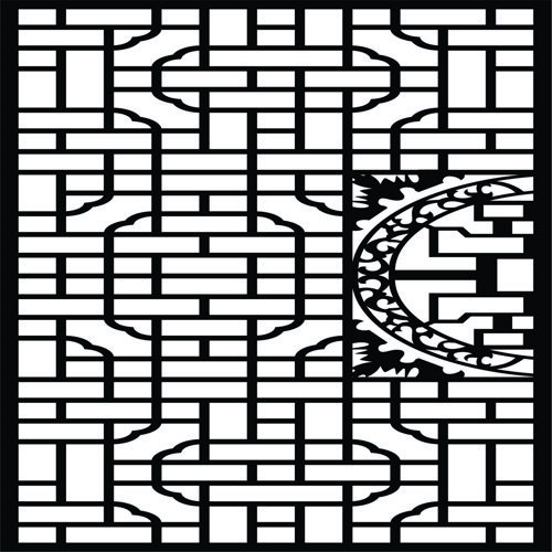 طرح living-room-floral-lattice-stencil-separator-seamless-pattern-for-laser-cut-ve