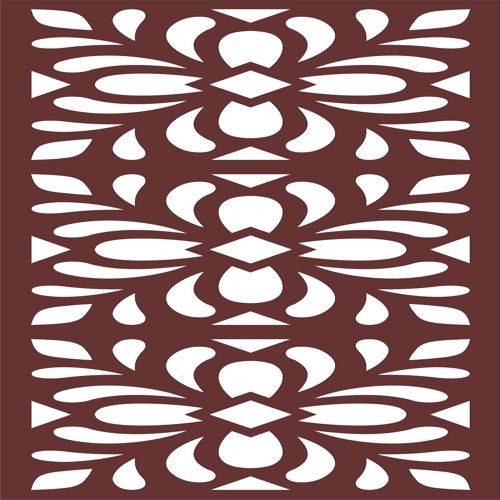 طرح اتاق نشیمن گریل گلدار یکپارچه برای برش لیزری - living room grill floral seamless for laser cut ve - برای دستگاه CNC چوب و لیزر (سی ان سی)