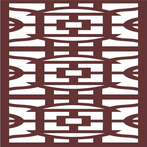 طرح الگوی درز برای برش لیزری اتاق نشیمن - living room grill seamless pattern for laser cutting - برای دستگاه CNC چوب و لیزر (سی ان سی)
