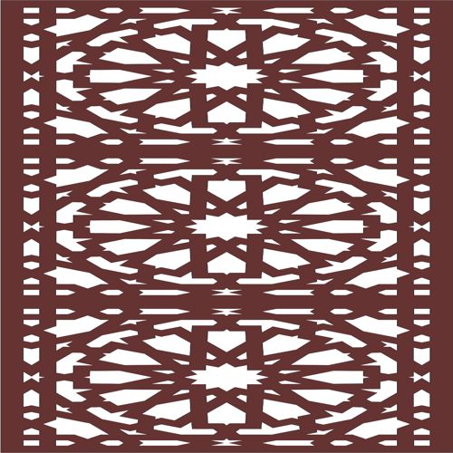 طرح پنل جداکننده گریل اتاق نشیمن برای برش لیزری - living room grill separator seamless panel for laser cut ve - برای دستگاه CNC چوب و لیزر (سی ان سی)