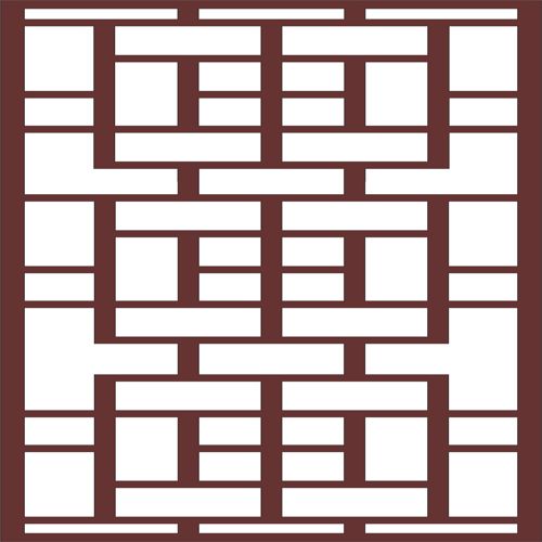طرح اتاق نشیمن شبکه‌ای گلدار یکپارچه برای برش لیزری - living room lattice floral seamless for laser cut ve - برای دستگاه CNC چوب و لیزر (سی ان سی)