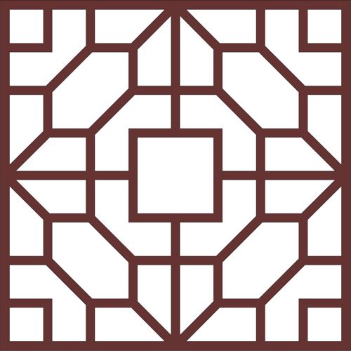 طرح پنل گلدار درز اتاق نشیمن برای برش لیزری - living room lattice floral seamless panel for laser cut ve - برای دستگاه CNC چوب و لیزر (سی ان سی)