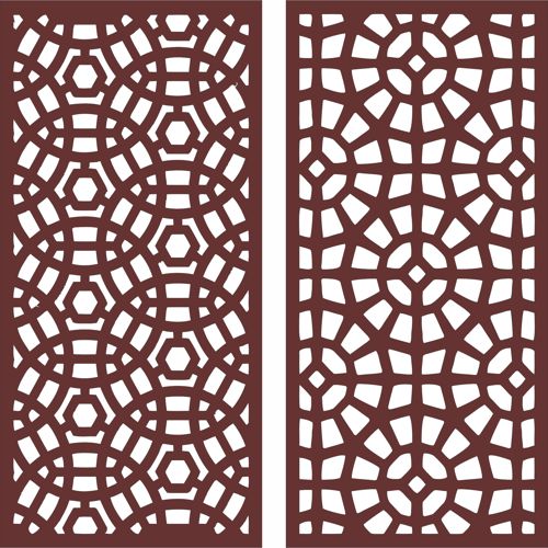 طرح الگوی پارتیشن دایره ای اتاق نشیمن برای برش لیزری - living room partition circular baffle pattern for laser cutting - برای دستگاه CNC چوب و لیزر (سی ان سی)