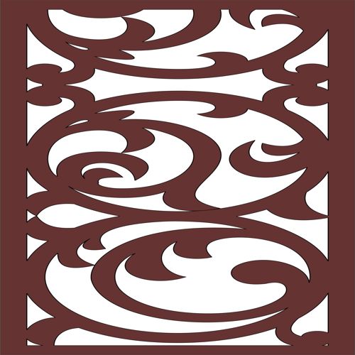 طرح صفحه نمایش اتاق نشیمن درز الگوی cnc برش لیزری - living room screen seamless pattern cnc laser cutting - برای دستگاه CNC چوب و لیزر (سی ان سی)