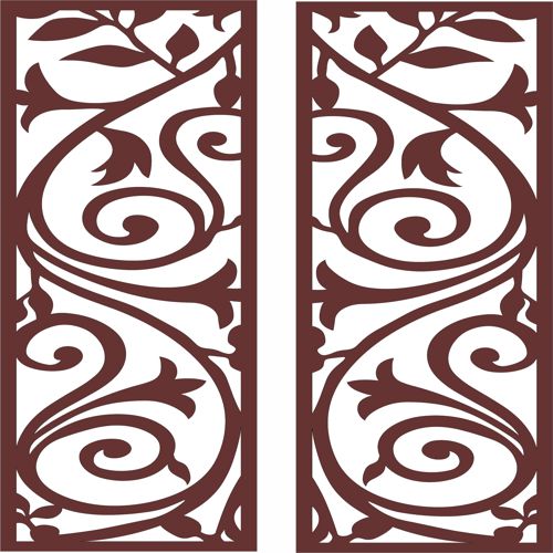طرح الگوی یکپارچه جداکننده صفحه نمایش اتاق نشیمن برای برش لیزری قاب - living room screen separator seamless pattern for laser cut ve - برای دستگاه CNC چوب و لیزر (سی ان سی)
