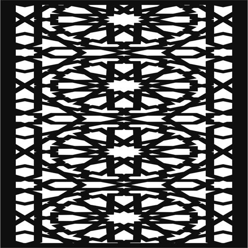 طرح پنل صفحه نمایش درز اتاق نشیمن برای برش لیزری پرده - living room seamless screen panel for laser cutiing ve - برای دستگاه CNC چوب و لیزر (سی ان سی)