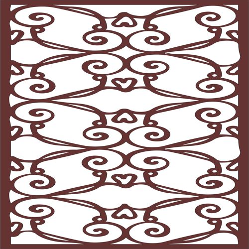 طرح جداکننده یکپارچه اتاق نشیمن پانل جالی برای برش لیزری - living room seamless separator jali panel for laser cut ve - برای دستگاه CNC چوب و لیزر (سی ان سی)