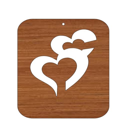 طرح عشق برش لیزری زوج قلب ناتمام قفل چوبی قفل - love laser cut couple heart unfinished wood locket ve - برای دستگاه CNC چوب و لیزر (سی ان سی)