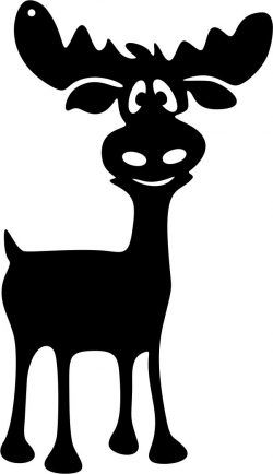طرح گوزن شمالی دوست‌داشتنی برای برچسب برش لیزری پلاسما - lovely reindeer for laser cut plasma decal - برای دستگاه CNC چوب و لیزر (سی ان سی)