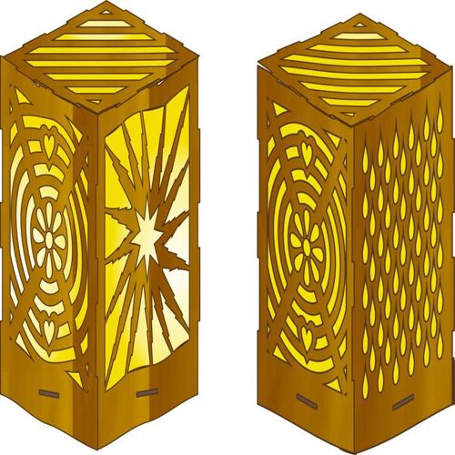 طرح لومیناریا - luminaria - برای دستگاه CNC چوب و لیزر (سی ان سی)