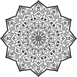 طرح طراحی ماندالا لاکچری برای چاپ یا حکاکی لیزری - luxury mandala design for print or laser engraving machines - برای دستگاه CNC چوب و لیزر (سی ان سی)
