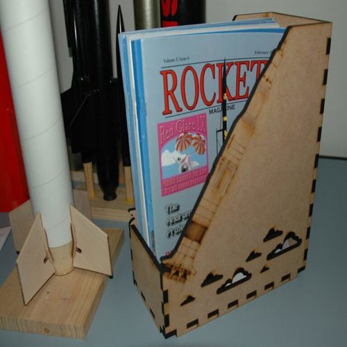 طرح جعبه نگهداری مجله 6mm mdf - magazine storage box 6mm mdf ve - برای دستگاه CNC چوب و لیزر (سی ان سی)