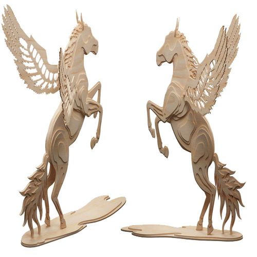 طرح لیزر cnc pegasus flying horse l mm - magical pegasus flying horse cnc laser pattern l 12 mm - برای دستگاه CNC چوب و لیزر (سی ان سی)